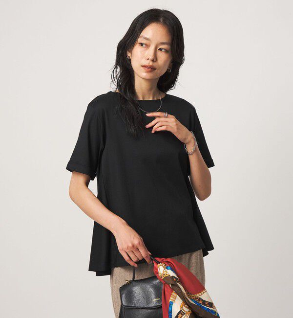 UNITED ARROWS green label relaxing「Aライン Tシャツ  汗染み防止」|Tシャツ・カットソー|BLACK