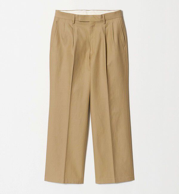 UNITED ARROWS green label relaxing「コットンレーヨン チノ タンブラー 2プリーツ スラックス ドレスチノ チノパンツ」|チノ|