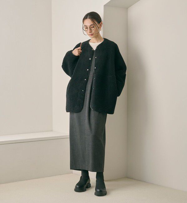 BEAUTY&YOUTH UNITED ARROWS「【WEB限定】ボア&times;フェイクムートン リバーシブルジャケット 」|その他|