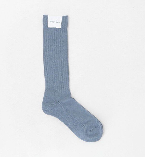 STEVEN ALAN「＜Steven Alan＞ ミドル ホーズ パイル ソックス」|ソックス|LT.BLUE
