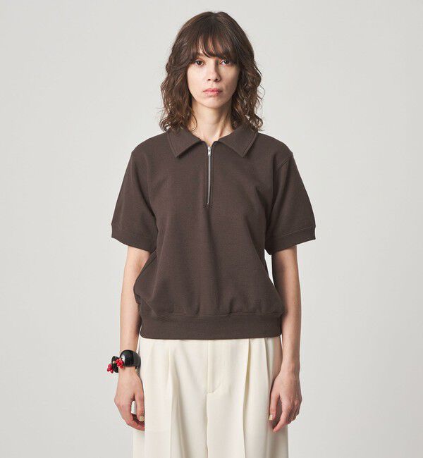 STEVEN ALAN「＜Steven Alan＞コットン スウェット ハーフジップ プルオーバー」|Tシャツ・カットソー|