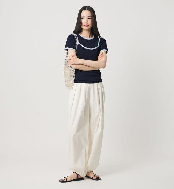 BEAUTY&YOUTH UNITED ARROWS「【WEB限定】キャミソール＆ショートスリーブ ループニットプルオーバー ウォッシャブル」|ニット・セーター|