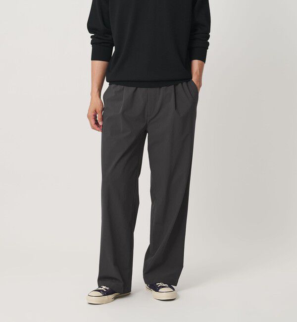 BEAUTY&YOUTH UNITED ARROWS「360&deg;MASTER 1プリーツ ストレート イージーパンツ NO.8 セットアップ対応 撥水 ストレッチ ウォッシャブル」|チノ|