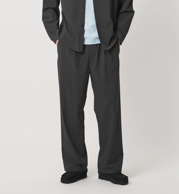 BEAUTY&YOUTH UNITED ARROWS「360&deg;MASTER 1プリーツ ストレート イージーパンツ NO.8 セットアップ対応 撥水 ストレッチ ウォッシャブル」|チノ|