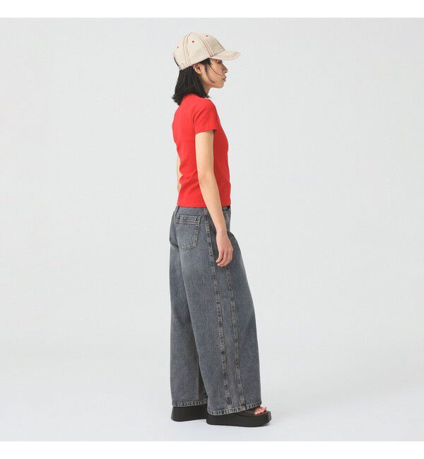 Ray BEAMS 「オーバーダイ デニム パンツ」|デニム|