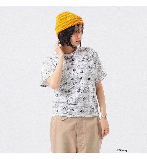 BEAMSBOY「【別注】Champion / ミッキーマウス＆ミニーマウス / Tシャツ」|Tシャツ・カットソー|
