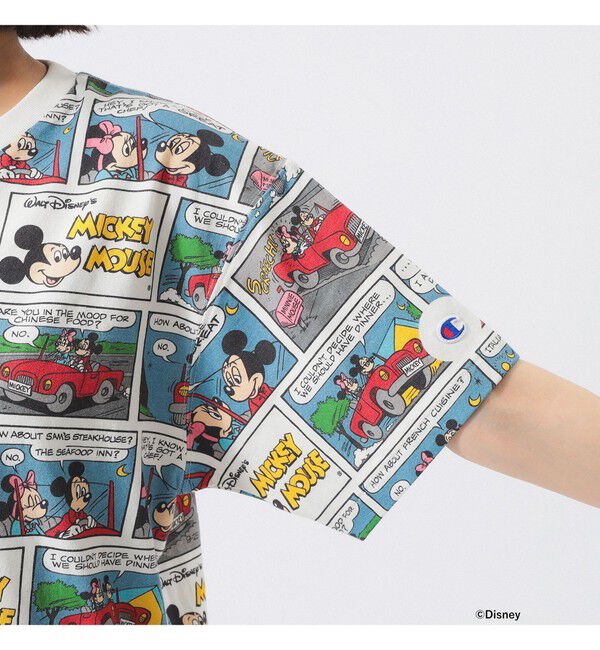 BEAMSBOY「【別注】Champion / ミッキーマウス＆ミニーマウス / Tシャツ」|Tシャツ・カットソー|