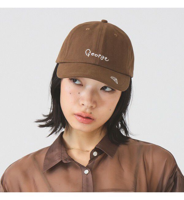 Ray BEAMS 「hand draw ネーム 刺繍 キャップ」|その他|BROWN