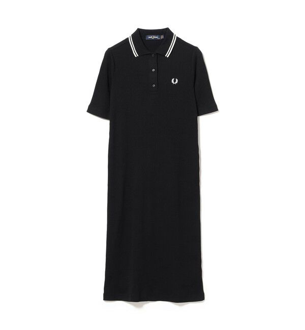 Ray BEAMS 「FRED PERRY / リブ ポロ ドレス」|ワンピース|BLACK