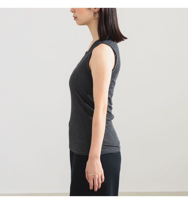 Demi-Luxe BEAMS 「AK+1 / レイヤード リブ タンクトップ」|Tシャツ・カットソー|