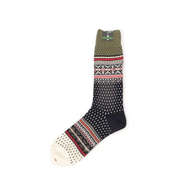 BEAMS PLUS「BEAMS PLUS / Nordic Socks」|ソックス|NAVY_BASE
