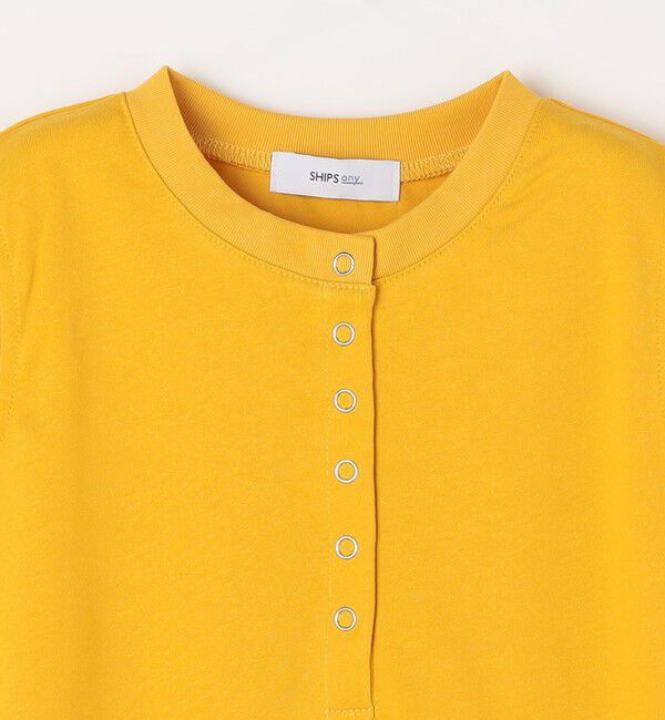 SHIPS any「SHIPS any: ヘンリーネック ノースリーブ Tシャツ ワンピース<KIDS>」|ワンピース|