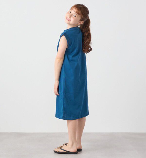 SHIPS any「SHIPS any: ヘンリーネック ノースリーブ Tシャツ ワンピース<KIDS>」|ワンピース|