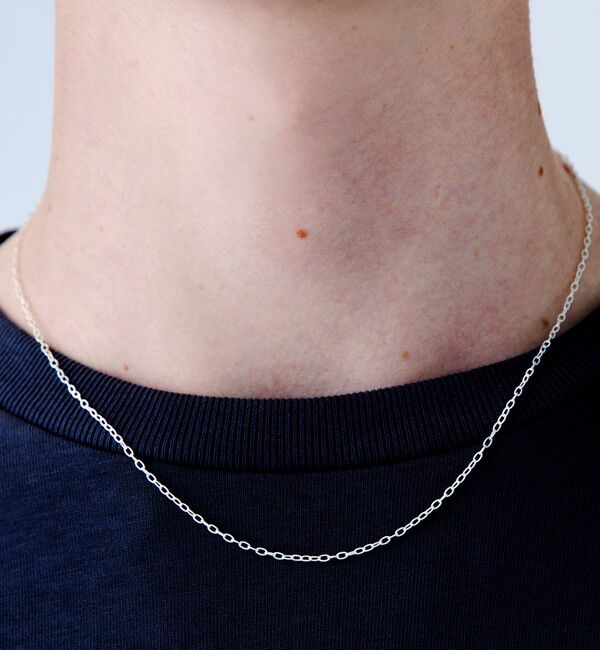 SHIPS「City Ambient Products: SILVER925 GROOVE OVAL CHAIN NECKLACE」|ネックレス|