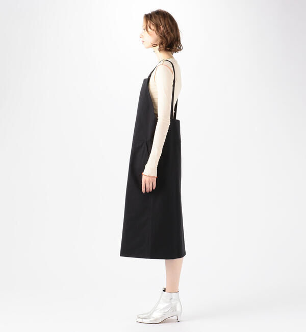 TOMORROWLAND BUYING WEAR「BASE RANGE コットン オーバーオールドレス」|ジャンパースカート|