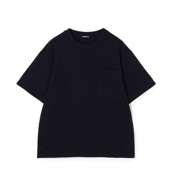 GALERIE VIE「コットン吊り天竺 ハーフスリーブプルオーバー」|Tシャツ・カットソー|69 ネイビー