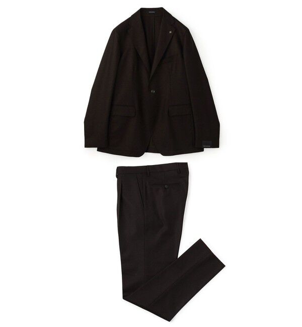 TOMORROWLAND MENS「【WEB先行予約・別注】TAGLIATORE ウールサキソニー シングルブレステッド2Bスーツ」|スーツ|49 ダークブラウン