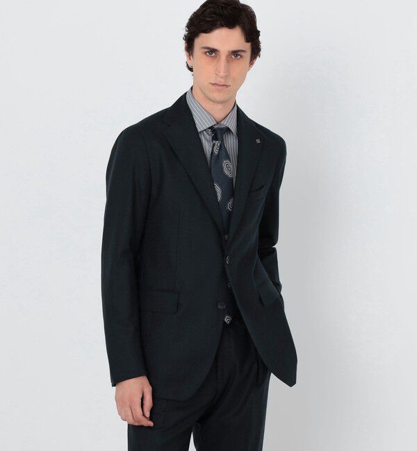 TOMORROWLAND MENS「【WEB先行予約・別注】TAGLIATORE ウールサキソニー シングルブレステッド2Bスーツ」|スーツ|