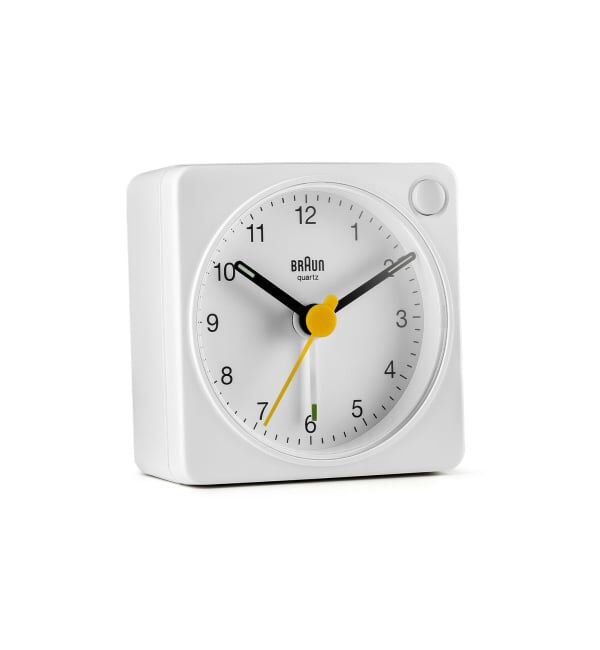 HIROB「BRAUN ALARM CLOCK WHITE BC02XW」|クロック・置時計|