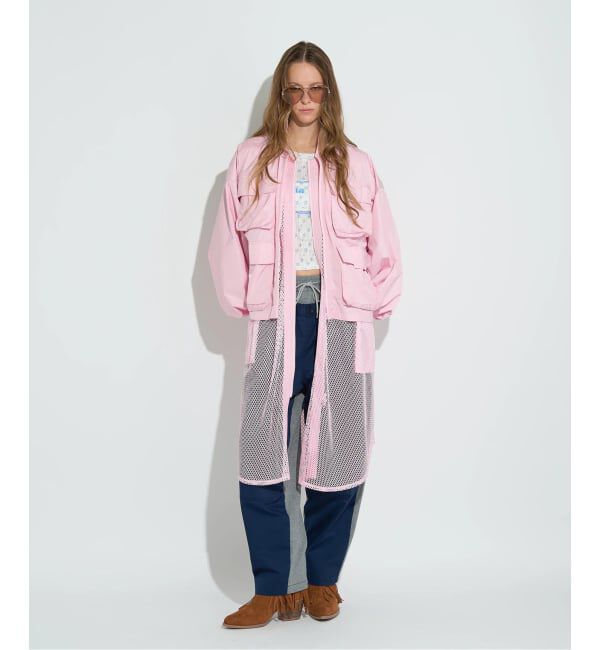 JOINT WORKS「anna sui nyc / アナスイエヌワイシー 3WAY ロングベストブルゾン」|その他|ピンク