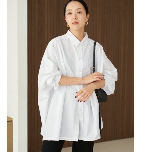 Plage「《追加予約》Light OX Poncho シャツ 5」|シャツ・ブラウス|ホワイト