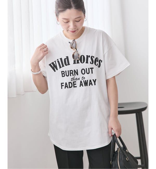 JOURNAL STANDARD「《追加4》ラウンドヘムピグメントT」|Tシャツ・カットソー|