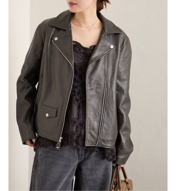 JOURNAL STANDARD「《予約》別注【Schott/ショット】for JS ラムレザー ダブルライダース ジャケット」|ライダースジャケット|
