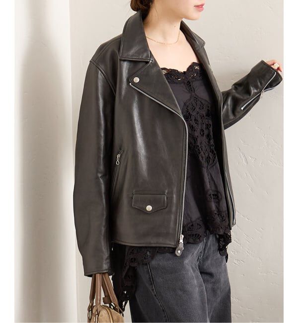 JOURNAL STANDARD「《予約》別注【Schott/ショット】for JS ラムレザー ダブルライダース ジャケット」|ライダースジャケット|