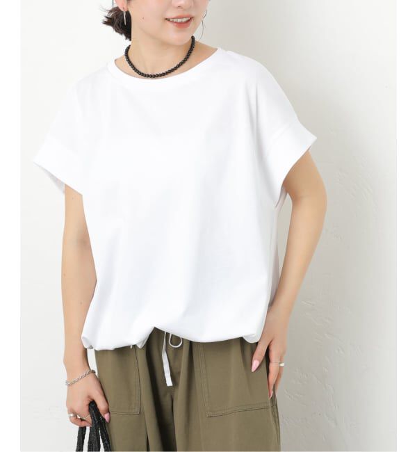 JOURNAL STANDARD relume「《WEB限定追加2》コットンドロップショルダー ドロストT」|Tシャツ・カットソー|ホワイト