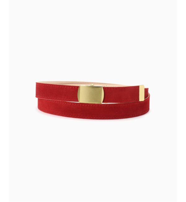 JOURNAL STANDARD「MASTER&Co. &times; JOURNAL STANDARD / 別注 VELOUR 24mm BELT」|ベルト|レッド