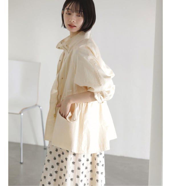  「【洗える】ライトハーフブルゾン」|その他|ナチュラル