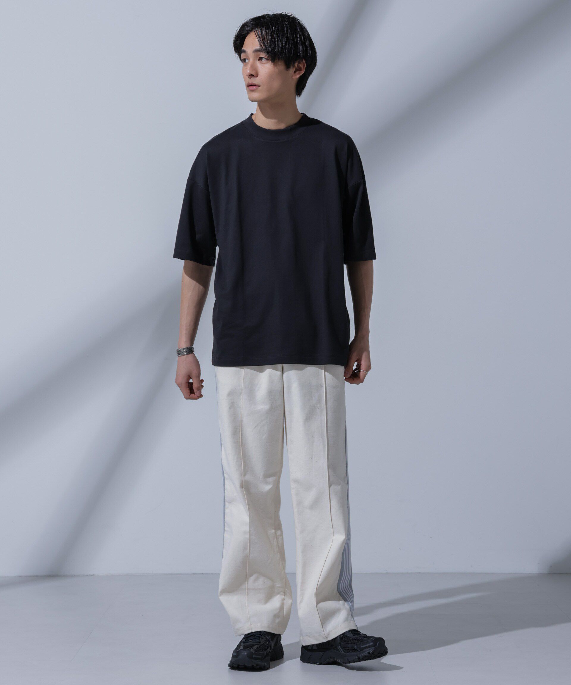 nano･universe「Anti Soaked(R)汗染み防止 クルーネックビッグT」|Tシャツ・カットソー|