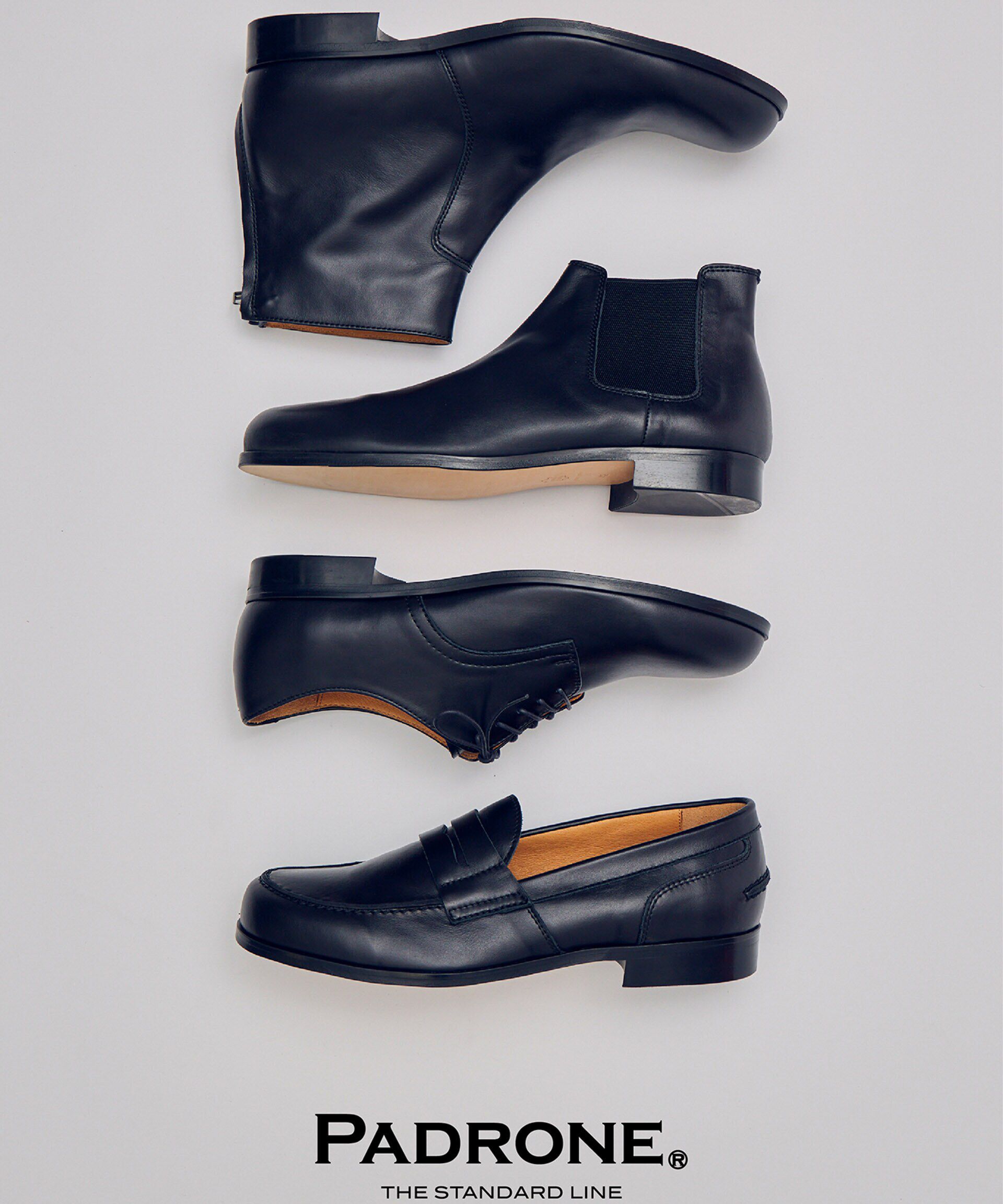 nano･universe「PADRONE THE STANDARD LINE/別注 DERBY PLAIN TOE /プレーン トゥ」|ビジネス・ドレスシューズ|