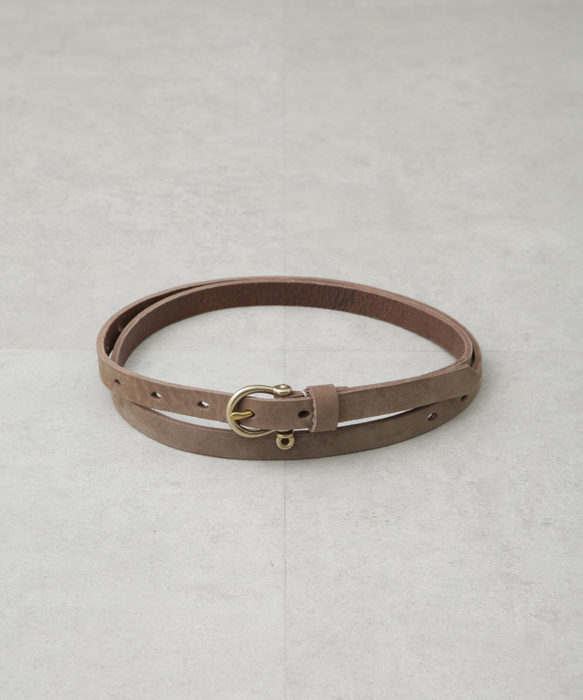 NANO universe「Martin Faizey/0.5 inch Shackle Belt_Nubuck」|ベルト|ベージュ