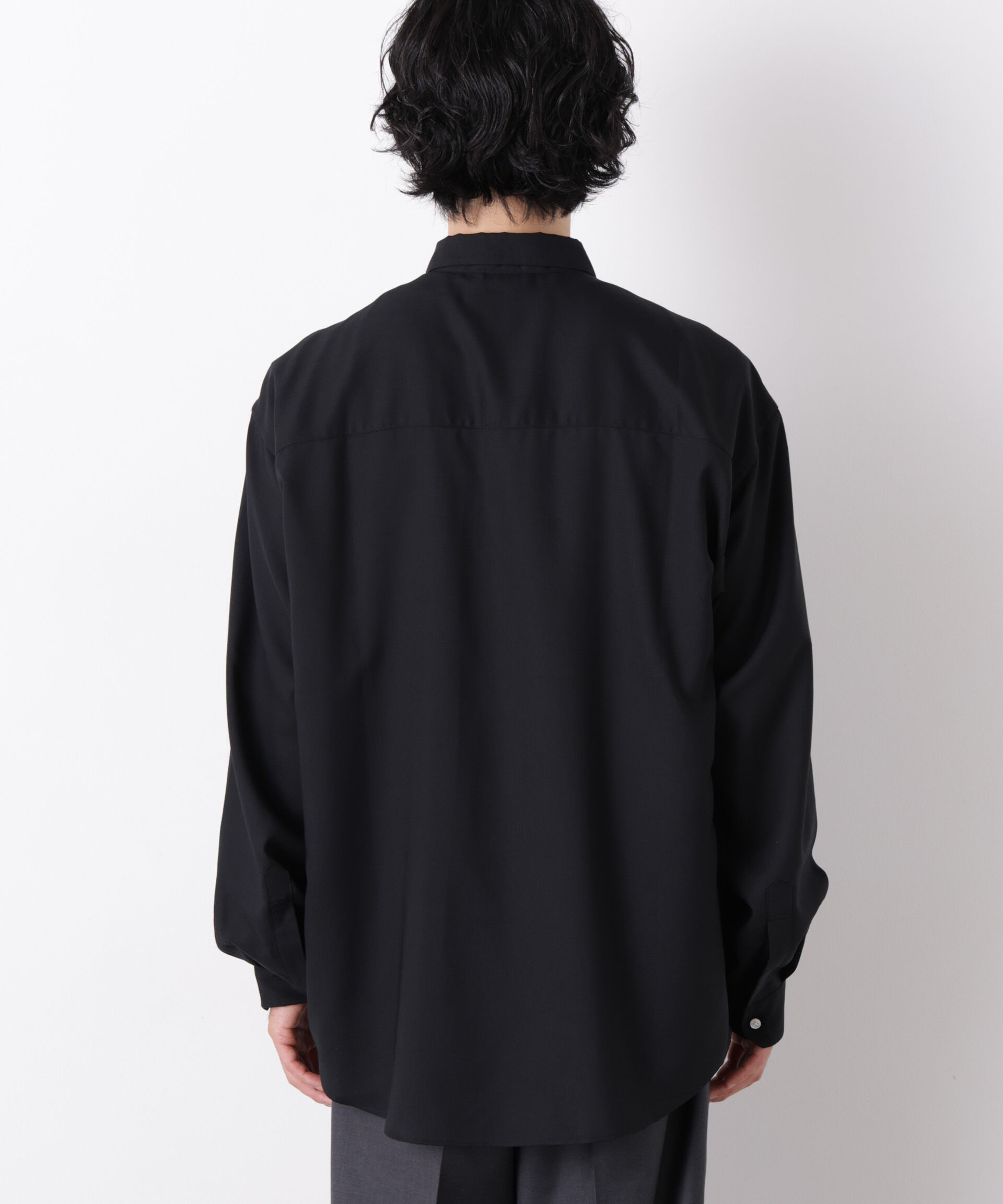  「｢OtoNANO｣LIM-BRESS ワイドシャツ 長袖」|シャツ・ブラウス|