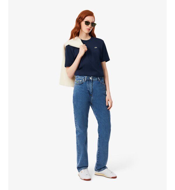 LACOSTE「ハイクオリティ ピマコットン仕立て ワンポイントソフトタッチ半袖Tシャツ」|Tシャツ・カットソー|