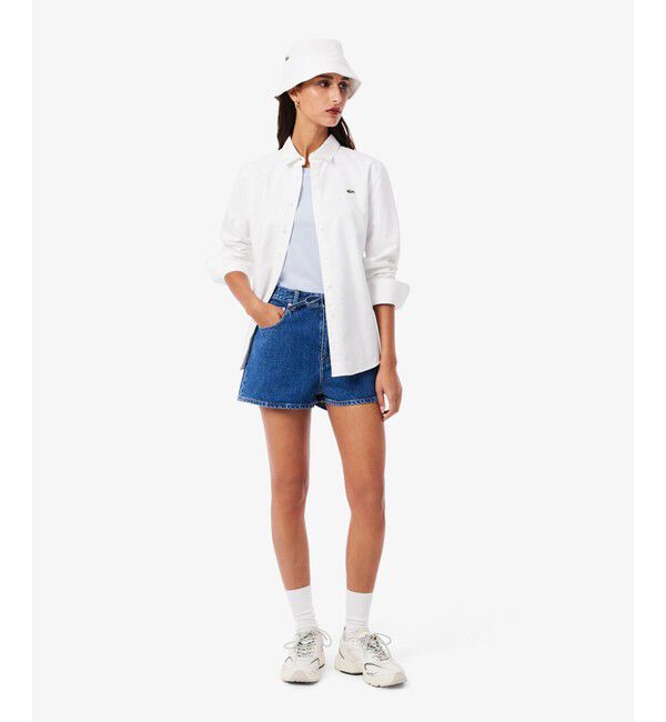 LACOSTE「ハイクオリティ ピマコットン仕立て ワンポイントソフトタッチ半袖Tシャツ」|Tシャツ・カットソー|
