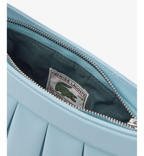 LACOSTE「LENGLEN  レザープリーツバッグ」|ハンドバッグ|