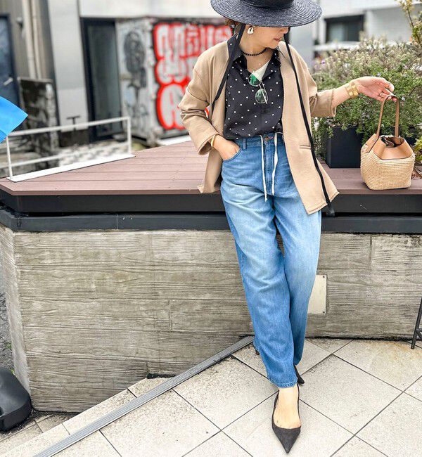 NOLLEY'S「ウォッシャブルFRINGE LIGHT JACKET」|ノーカラージャケット|
