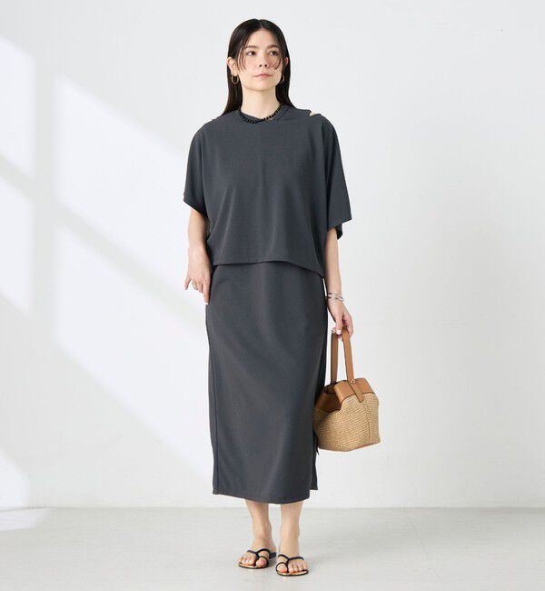 NOLLEY'S「《アンサンブル対応》ウォッシャブルイージーケアカノコケーププルオーバー」|Tシャツ・カットソー|