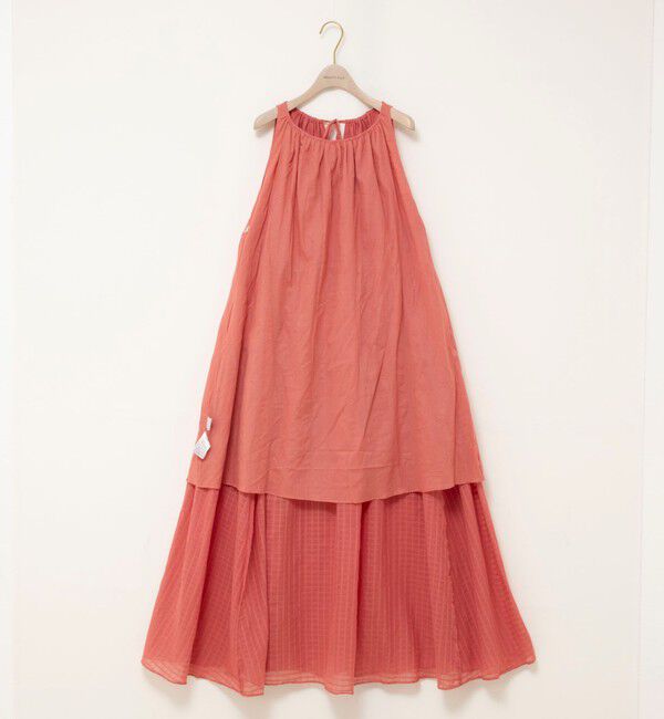 NOLLEY'S sophi「【WALANCE/ワランス】natural dye sheer cotton check gather dress」|ワンピース|