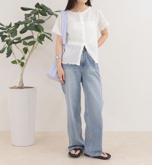 fredy emue「ポコポコ前開きプルオーバーカットソー」|Tシャツ・カットソー|