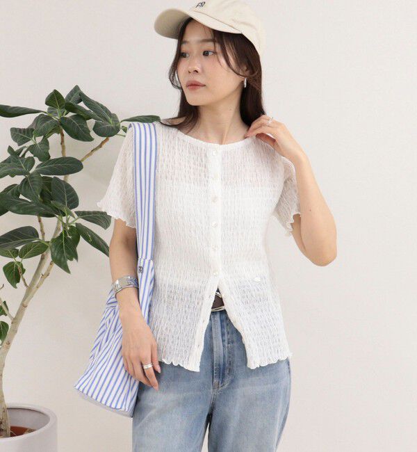 fredy emue「ポコポコ前開きプルオーバーカットソー」|Tシャツ・カットソー|