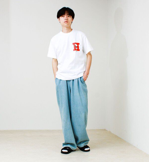 GLOSTER「PEANUTS&times;BEEFY-T クルーネックTシャツ」|Tシャツ・カットソー|