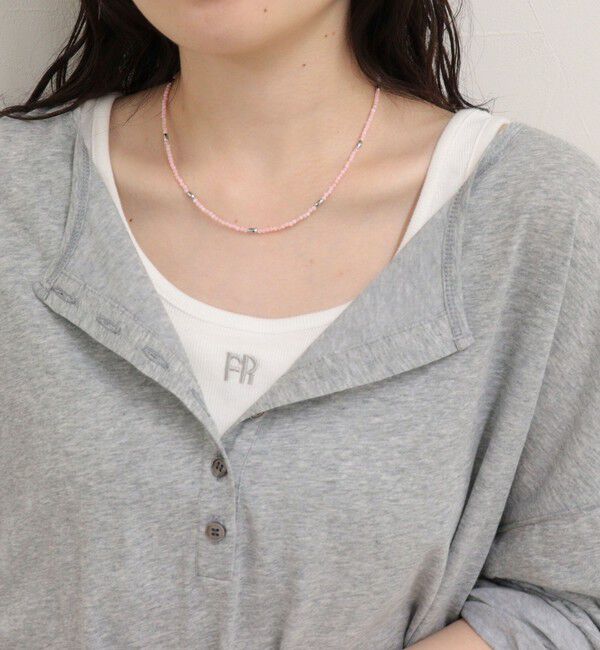 fredy emue「天然石丸ビーズネックレス」|ネックレス|