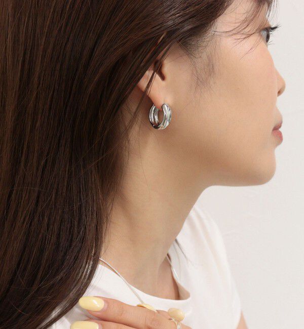 fredy emue「メタル太ワンタッチピアス」|ピアス|