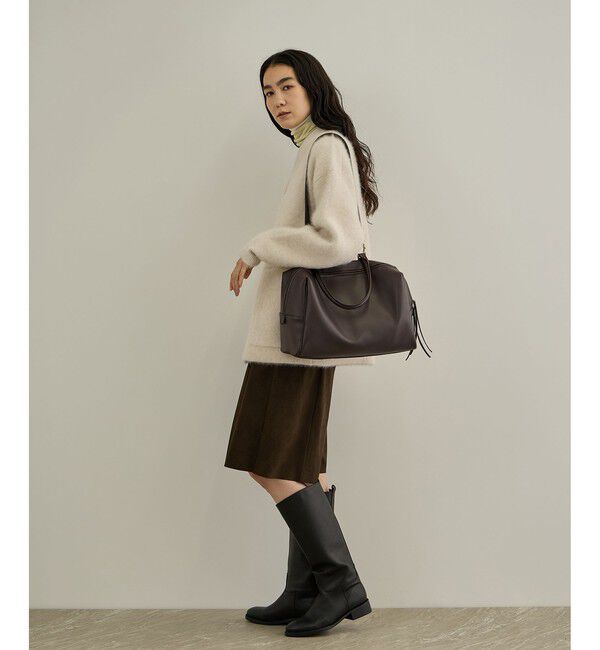 SALON adam et rope'「【WEB限定】レザーワンハンドルボストン / A4対応」|ボストンバッグ|