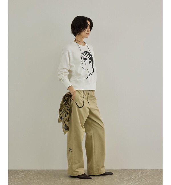 SALON adam et rope'「【Camille de Cussac by SALON】アートプリントスウェット」|スウェット・ジャージ|