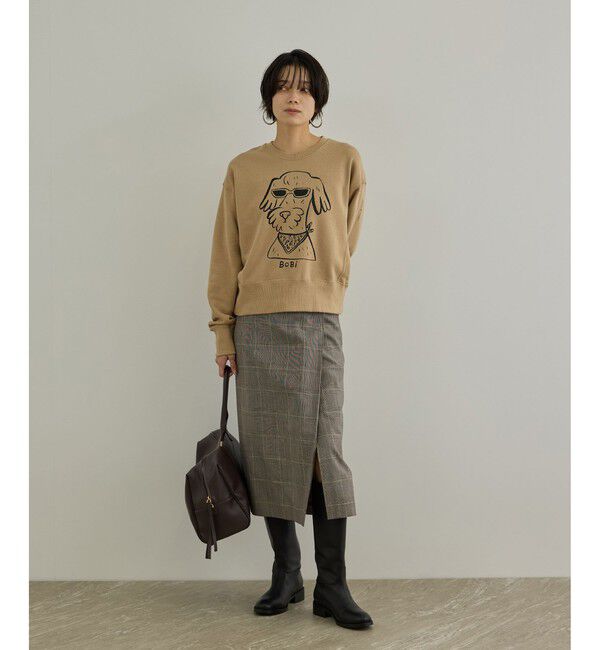 SALON adam et rope'「【Camille de Cussac by SALON】アートプリントスウェット」|スウェット・ジャージ|