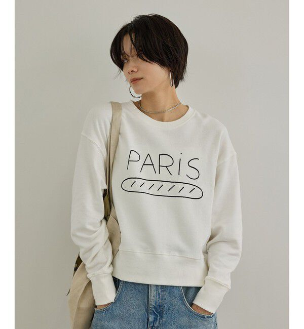 SALON adam et rope'「【Camille de Cussac by SALON】アートプリントスウェット」|スウェット・ジャージ|